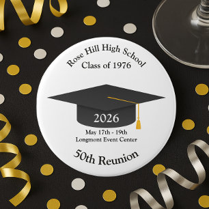 Create Your Own Personalized Class Reunion 3 Inch Round Button