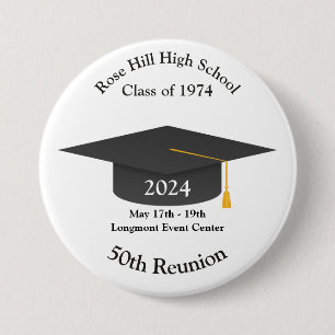 Create Your Own Personalized Class Reunion 3 Inch Round Button