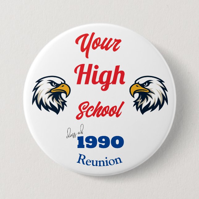 Create Your Own Personalized Class Reunion Button (Front)
