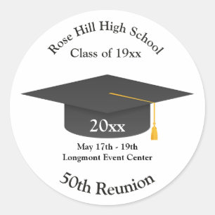 Create Your Own Personalized Class Reunion Sticker