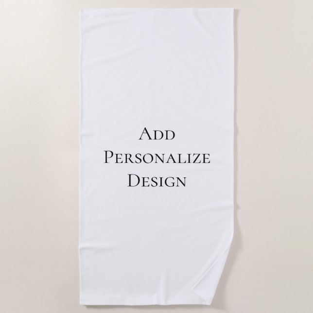 Create Your Own Personalized Custom  Beach Towel (Front)