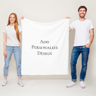 Create Your Own Personalized Custom  Fleece Blanket