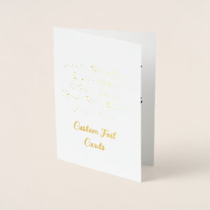 Create Your Own Personalized Custom Foil Cards
