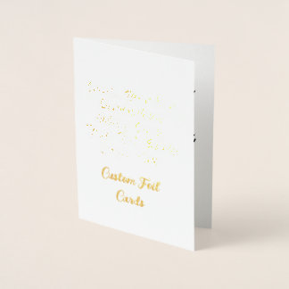 Create Your Own Personalized Custom Foil Cards