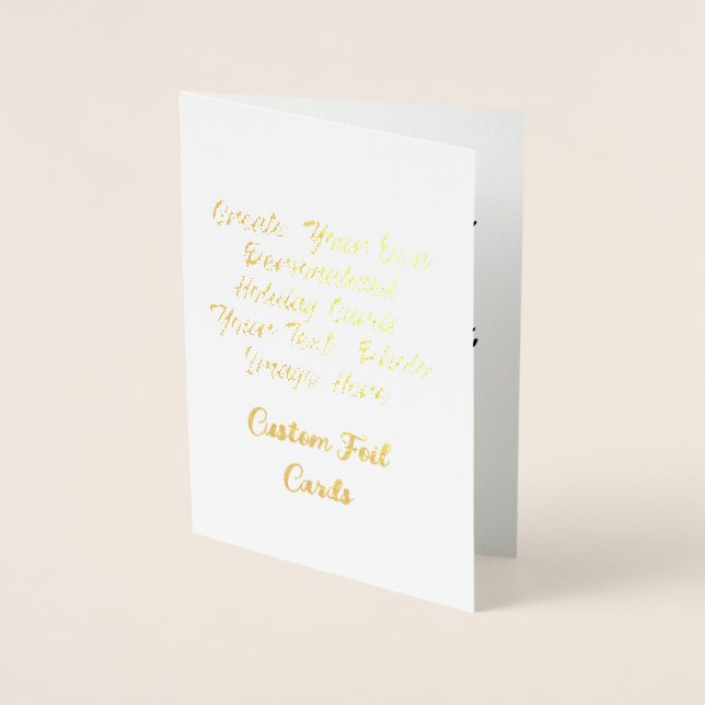 Create Your Own Personalized Custom Foil Cards (Front)