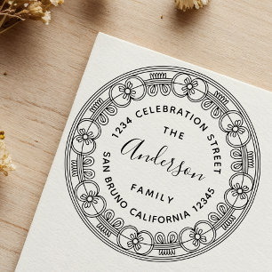 Create Your Own Personalized Custom Name & Address Self-inking Stamp