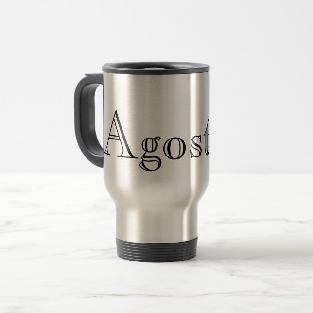 Create Your Own Personalized Custom Name Gift Travel Mug (Front Left)