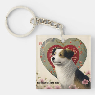 Create Your Own Personalized Custom Pet Photo Text Keychain