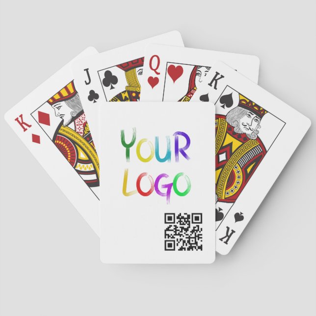 Create Your Own Personalized Custom QR Code Playing Cards (Back)