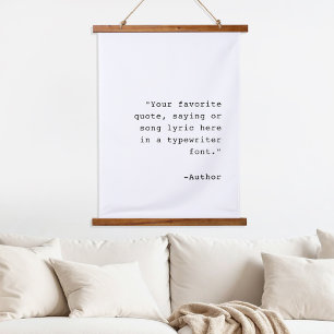 Create Your Own Personalized Custom Quote Hanging Tapestry
