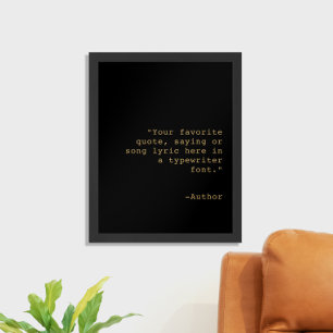 Create Your Own Personalized Custom Quote Poster