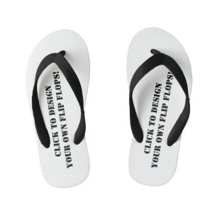 Create Your Own Personalized Customized Kid's Flip Flops