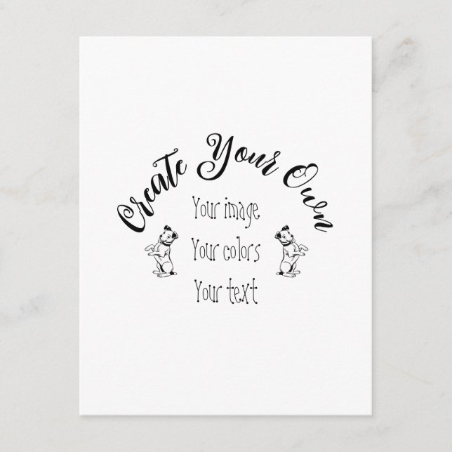 Create Your Own Personalized Enclosure Card (Front)