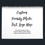 Create Your Own Personalized Family Photo Calendar<br><div class="desc">Create Your Own Personalized Family Photo Calendar. Customizable Calendar Maker for Any Year - Free and Easy to Use! Custom year calendars for any occasion like new year, Christmas, easter or for corporate gift, company promotional gift. Family Photo Calendars, Personalized Custom Calendar. Office & School > Office & School Supplies...</div>