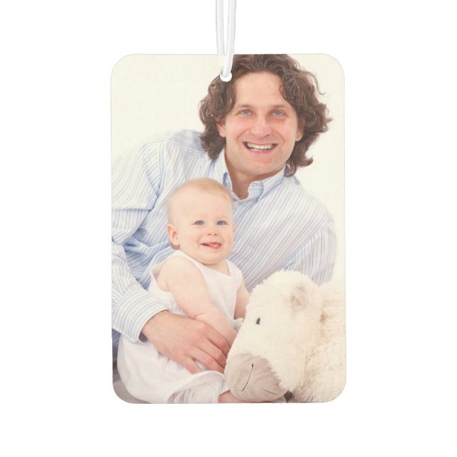 Create Your Own Personalized Family Photo Car Air Freshener (Back)