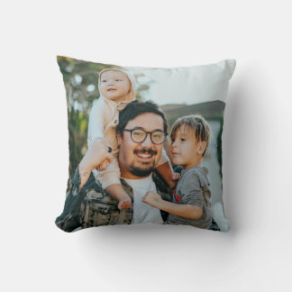 Create Your Own Personalized Family Photo Throw Pillow
