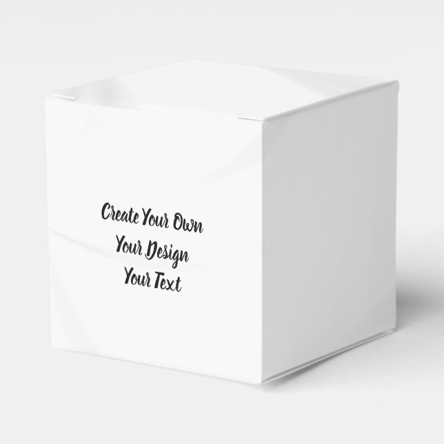 Create Your Own Personalized Favor Box (Front Side)