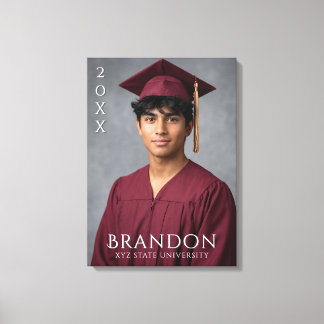 Create Your Own Personalized Graduation Photo  Canvas Print