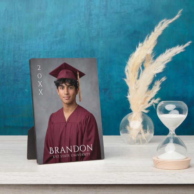 Create Your Own Personalized Graduation Photo  Plaque (Side)