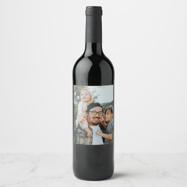 Create Your Own Personalized Image Wine Label (Front)