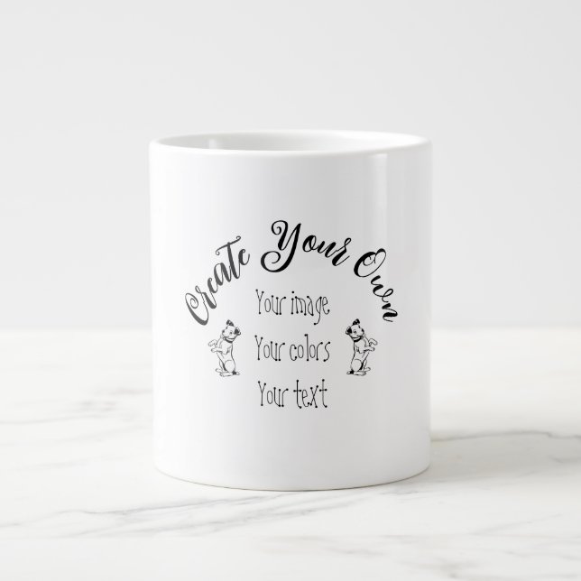 Create Your Own Personalized Large Coffee Mug (Front)
