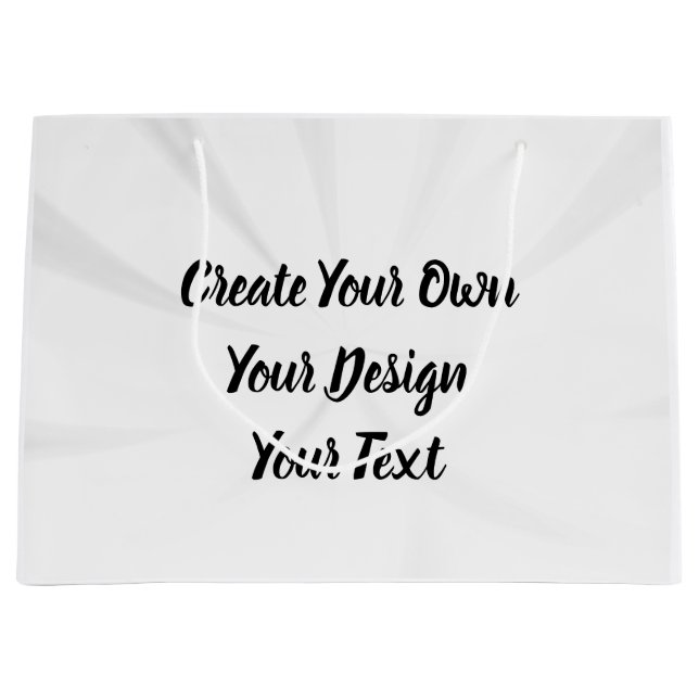 Create Your Own Personalized Large Gift Bag (Front)
