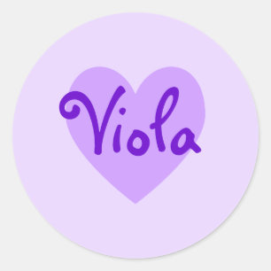 Create Your Own Personalized Light Purple Heart Classic Round Sticker