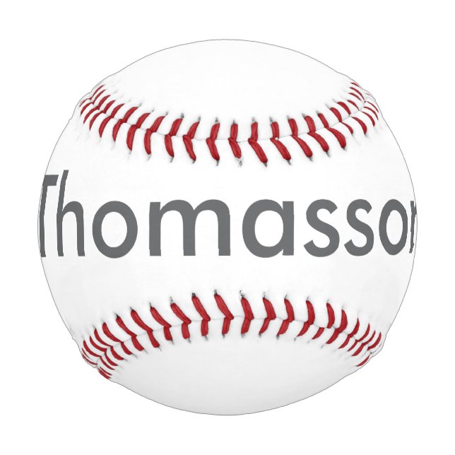 Create Your Own Personalized Minimalist Monogram Baseball (Front)