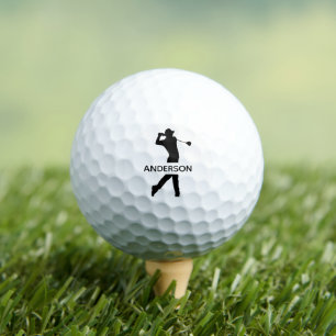 Create Your Own Personalized Modern Monogram Name  Golf Balls