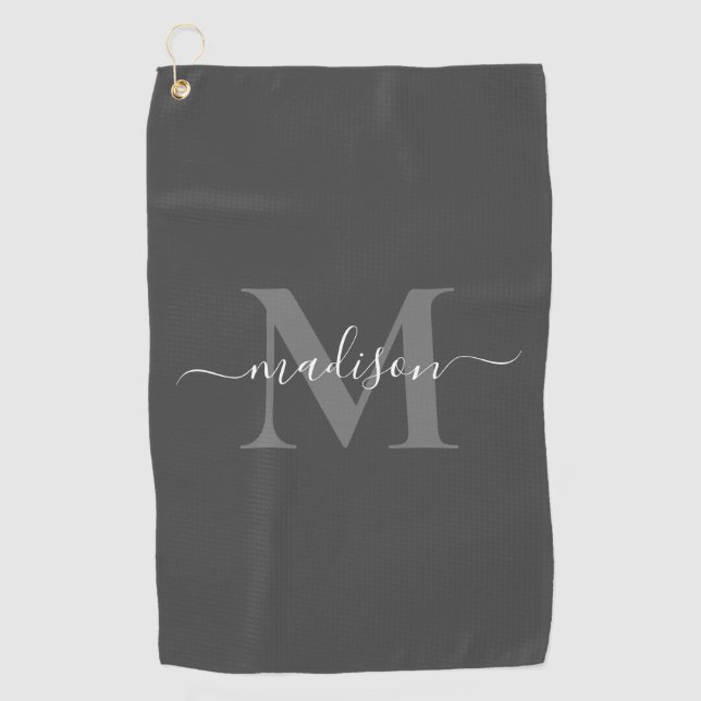 Create Your Own Personalized Monogram  Golf Towel (Front)