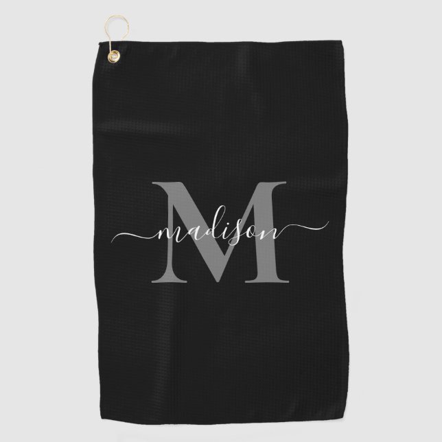 Create Your Own Personalized Monogram  Golf Towel (Front)