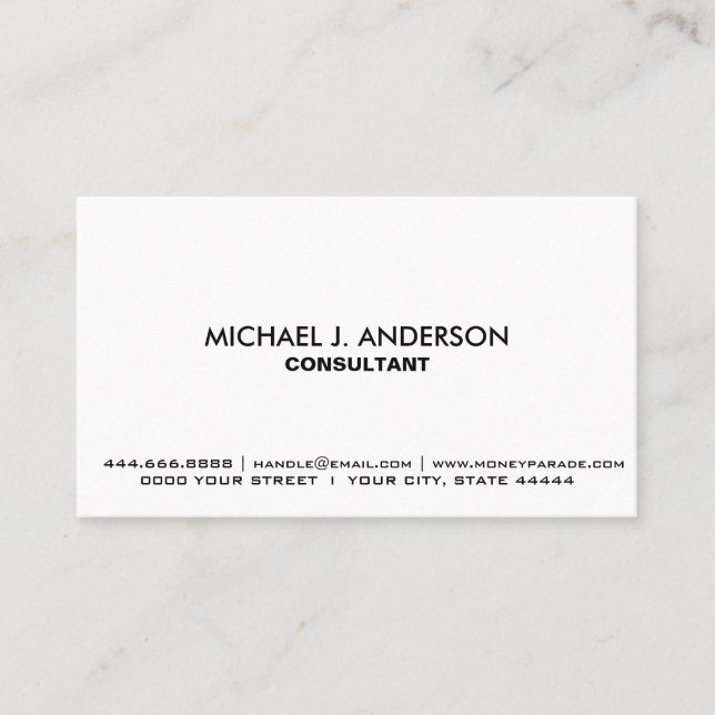 Create Your Own Personalized Multi-Colour Custom Business Card (Front)