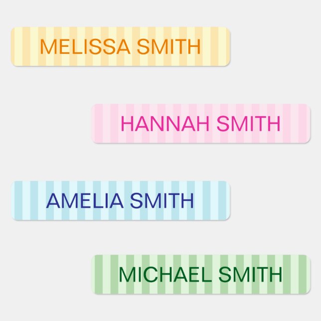 Create Your Own Personalized Name Colour Coded (Group)