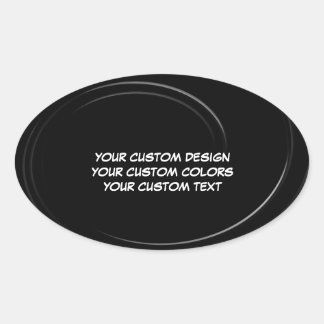 Create Your Own Personalized Oval Sticker