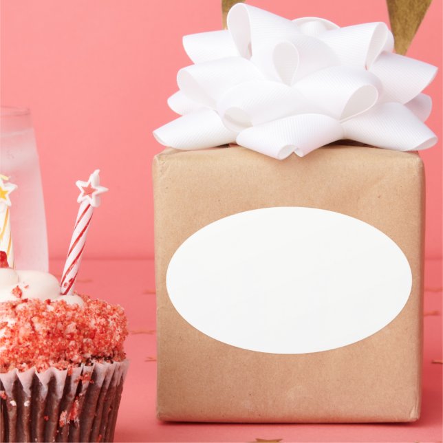 Create Your Own Personalized Oval Sticker (Party)