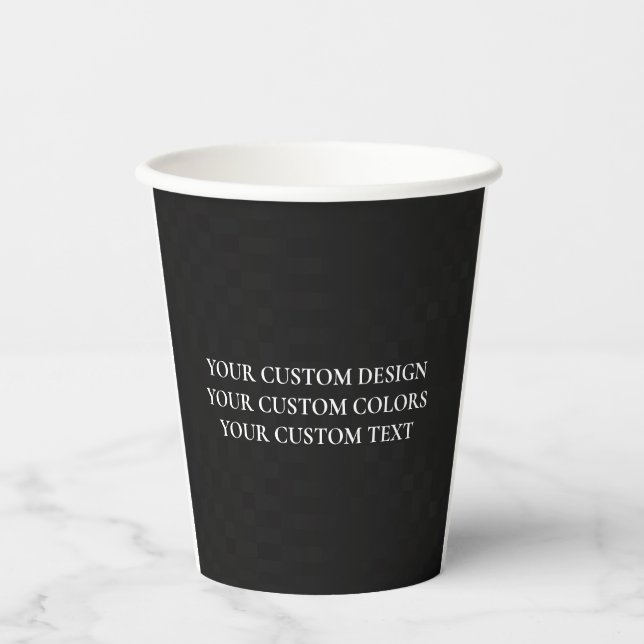 Create Your Own Personalized Paper Cups (Front)