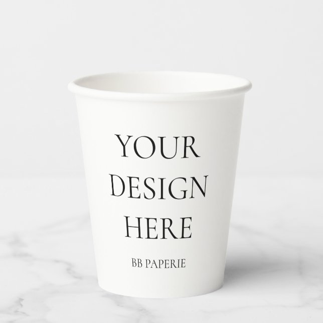 Create Your Own Personalized Paper Cups (Front)