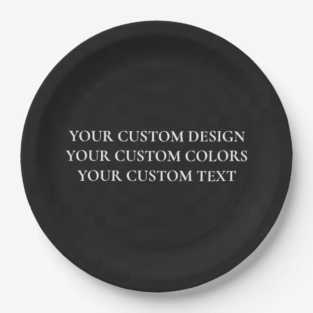 Create Your Own Personalized Paper Plate (Front)