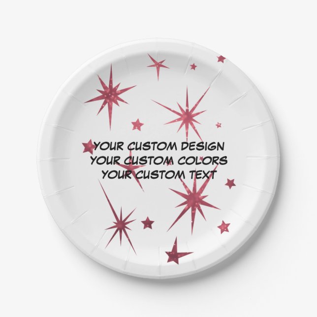 Create Your Own Personalized Paper Plate (Front)