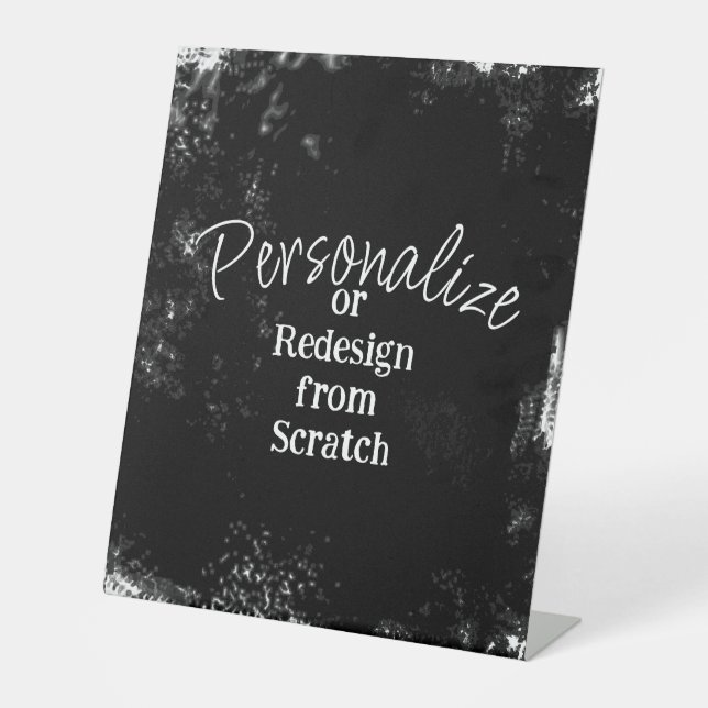 Create Your Own Personalized Pedestal Sign (Front)