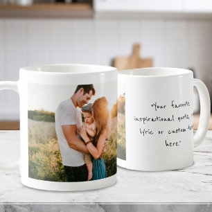 Create Your Own Personalized Photo and Quote Coffee Mug
