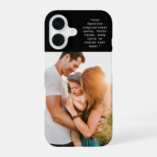 Create Your Own Personalized Photo and Quote iPhone 16 Case