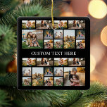 Create Your Own Personalized Photo Collage Ceramic Ornament<br><div class="desc">Create your own photo collage Christmas ornament. Simply add your own pictures and text to for a custom ornament this holiday season.</div>