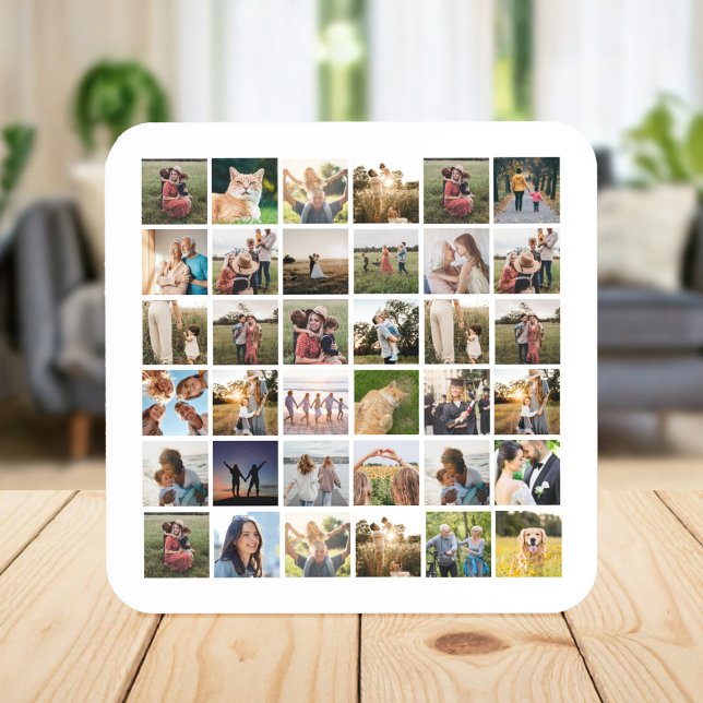 Create Your Own Personalized Photo Collage Coaster (Creator Uploaded)