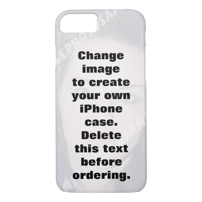 Create your own personalized photo iPhone case (Back)