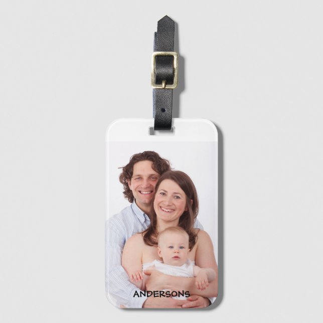 Create Your Own Personalized Photo Luggage Tag (Front Vertical)