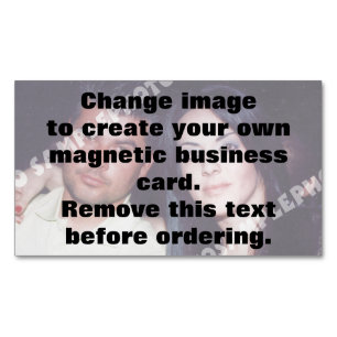 Create your own personalized photo magnetic Magnetic business card