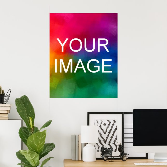 Create Your Own Personalized Photo Modern Template Poster (Home Office)