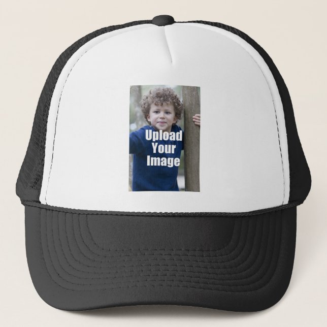 Create Your Own Personalized Photo Mug from Child Trucker Hat (Front)