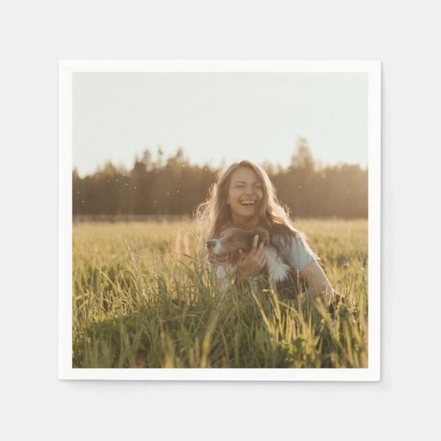 Create Your Own Personalized Photo Napkin (Front)